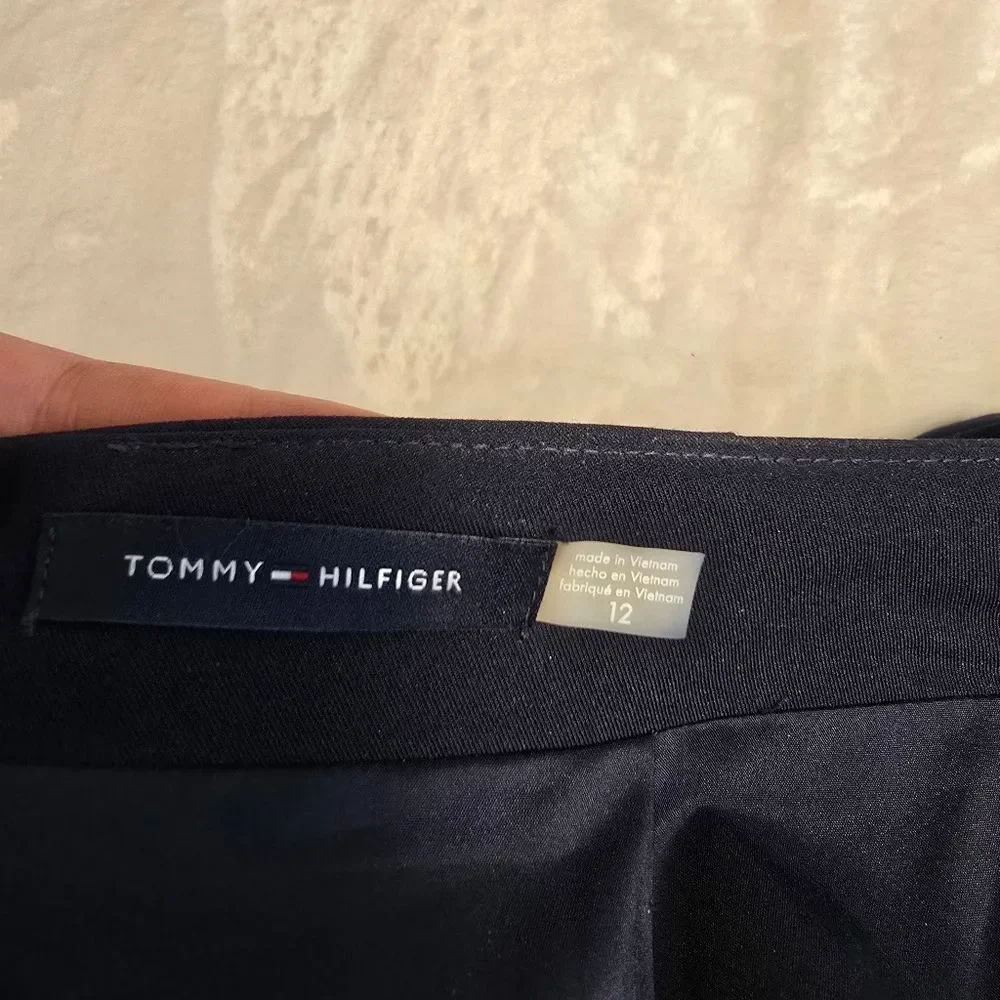 Tommy Hilfiger Midnight Blue Knee Length Pencil Skirt Sz 12